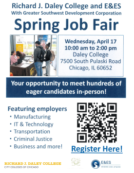 4.16.25 spring job fair poster